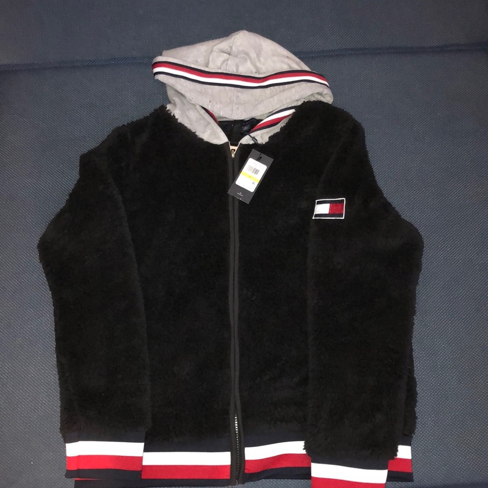 tommy hilfiger full zip sherpa